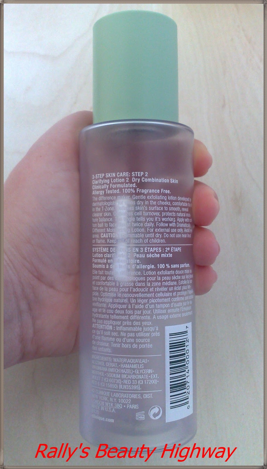 clinique clarifying lotion 2 ingredients clinique clarifying lotion 2 ingredients